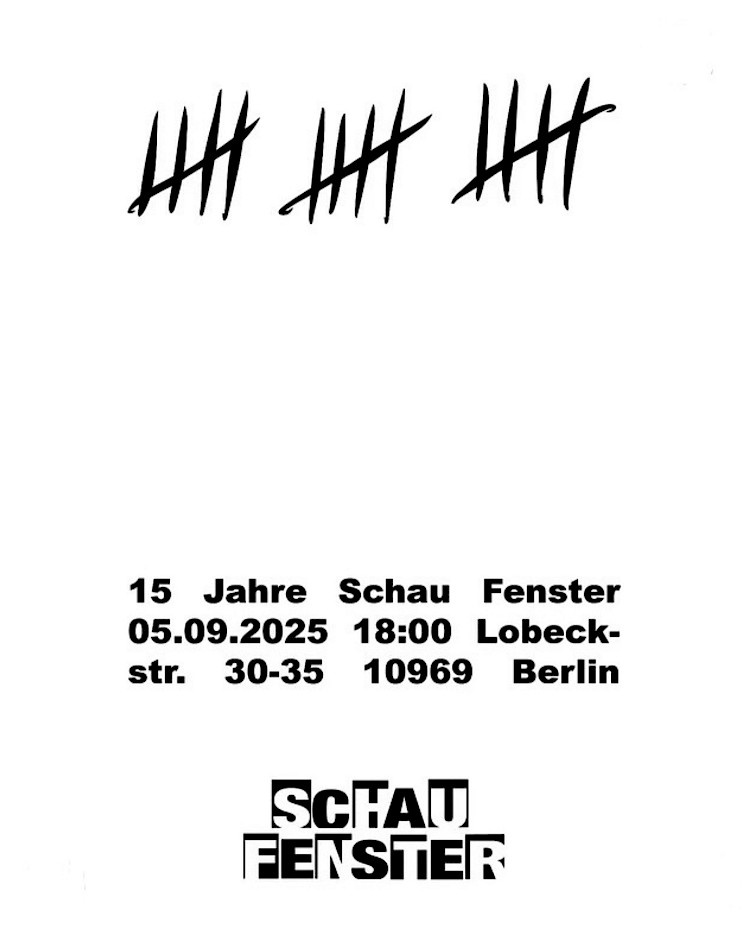 15 Jahre Schaufenster.